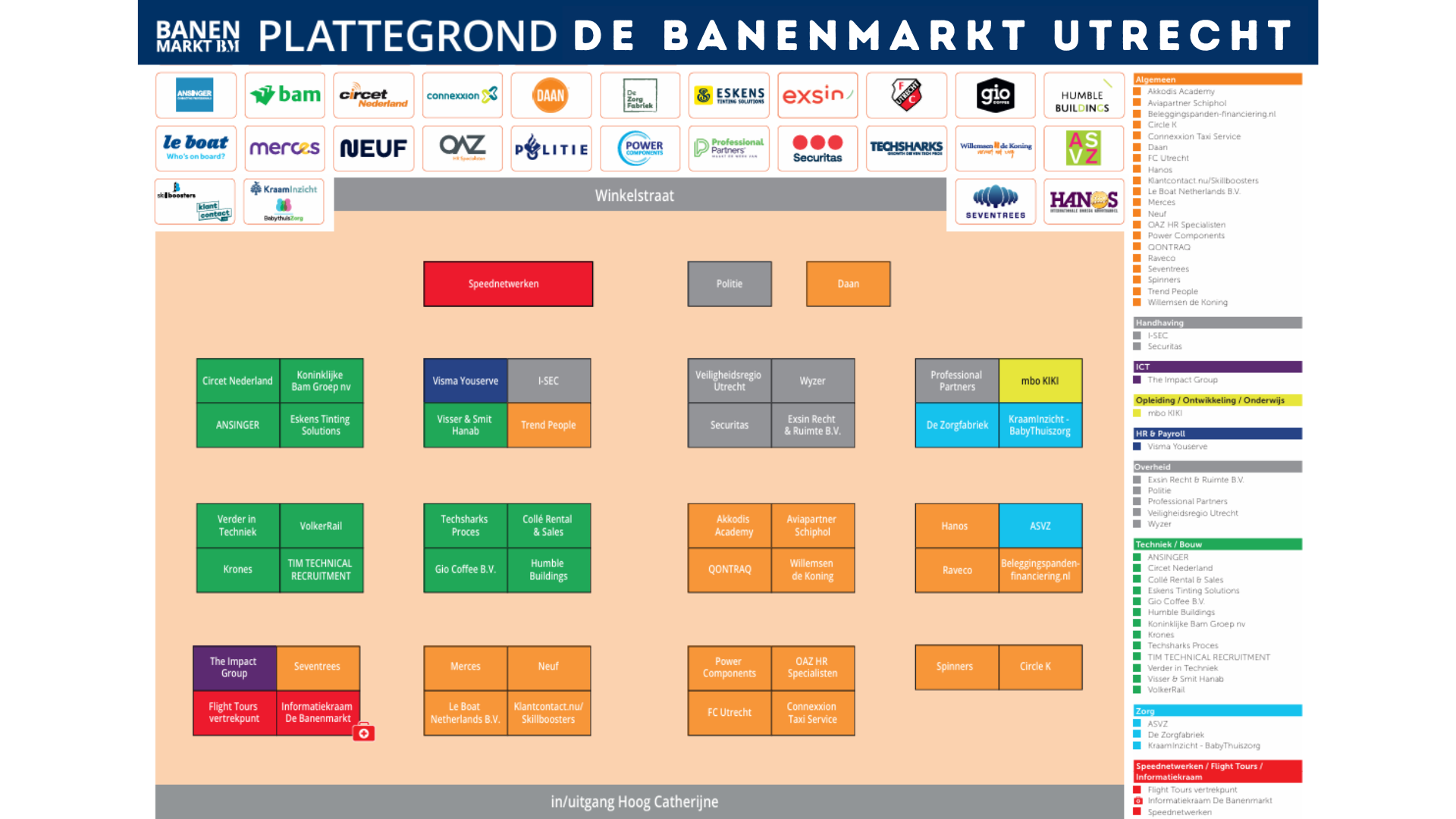 Plattegrond De banenmarkt Utrecht 2024