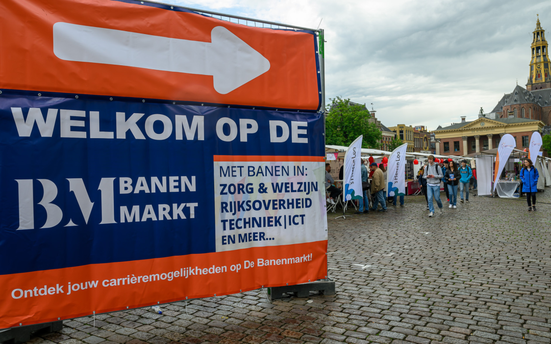 Kom naar De Banenmarkt Groningen: 25.000 vacatures op de Vismarkt