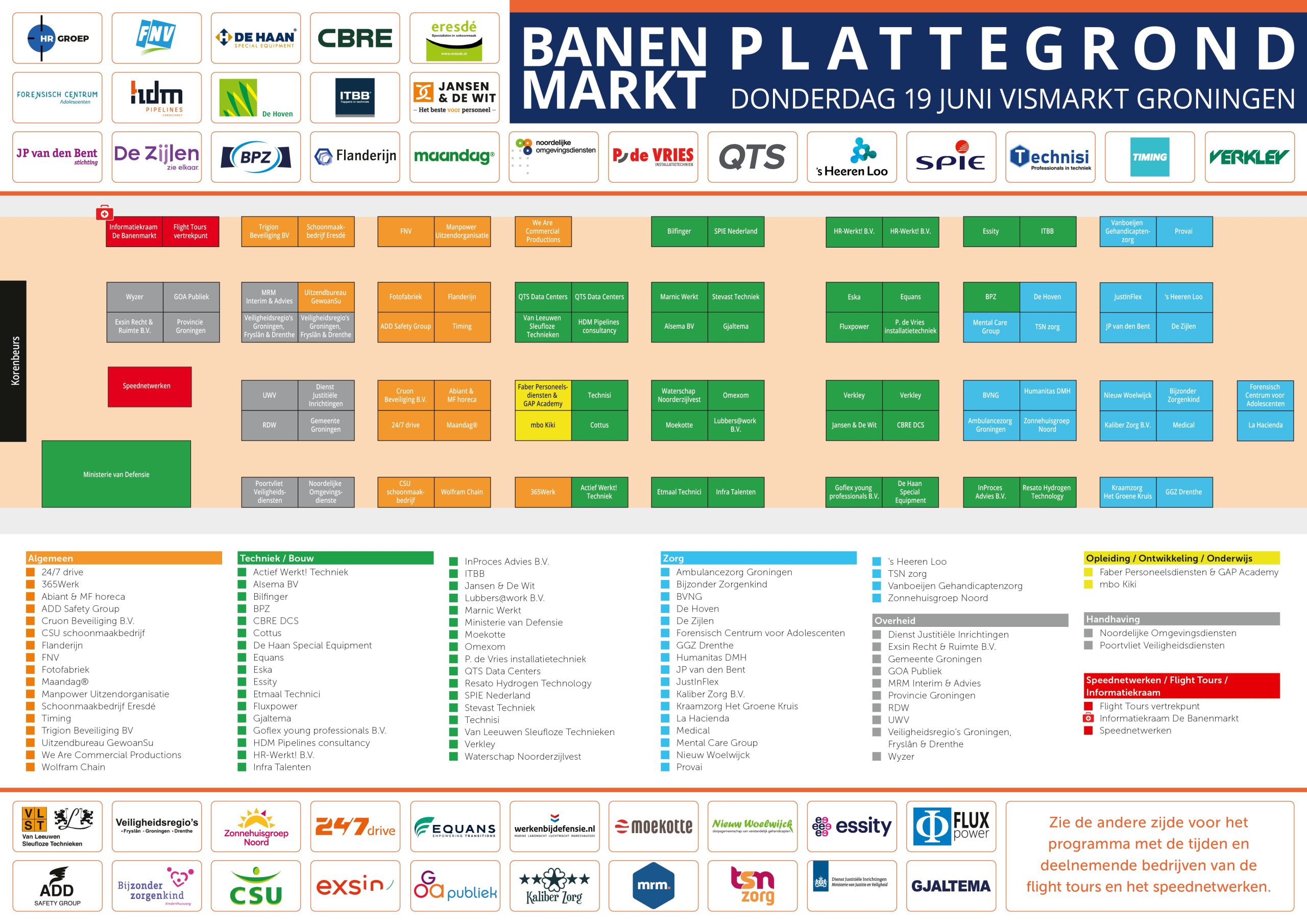 Foto plattegrond De Banenmarkt Groningen 2025 Plattegrond De Banenmarkt Groningen 19 juni 2025