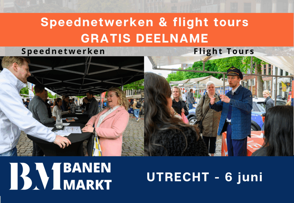 Meld je aan voor de programmaonderdelen tijdens De Banenmarkt in Utrecht!