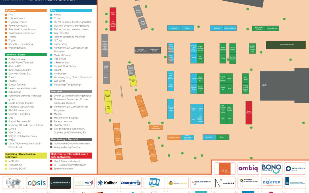 De plattegrond van De Banenmarkt Emmen staat online!