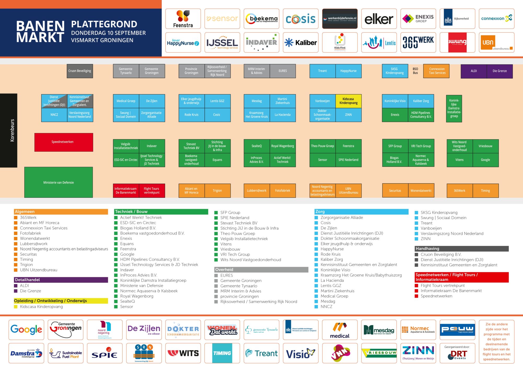 Plattegrond De Banenmarkt Groningen 10 september 2026